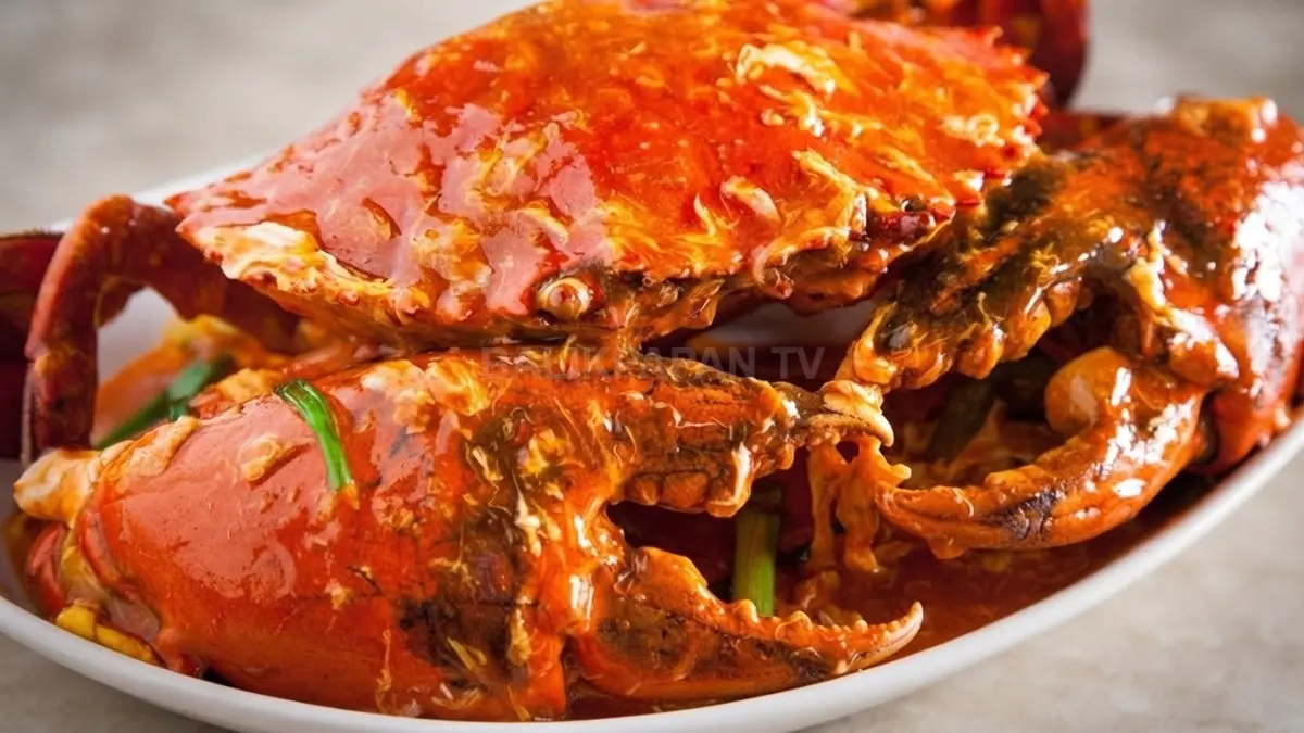 Kepiting soka Balikpapan menawarkan tekstur lembut, cita rasa khas, dan menjadi favorit pencinta seafood. (BTV/Ai)