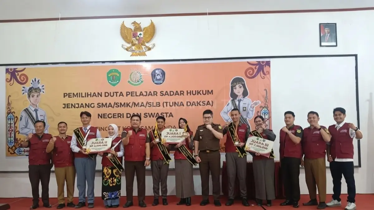 Pelajar Samarinda raih Duta Pelajar Sadar Hukum 2026 usung literasi digital dan pencegahan cyber grooming (DOK. Kejati Kaltim)