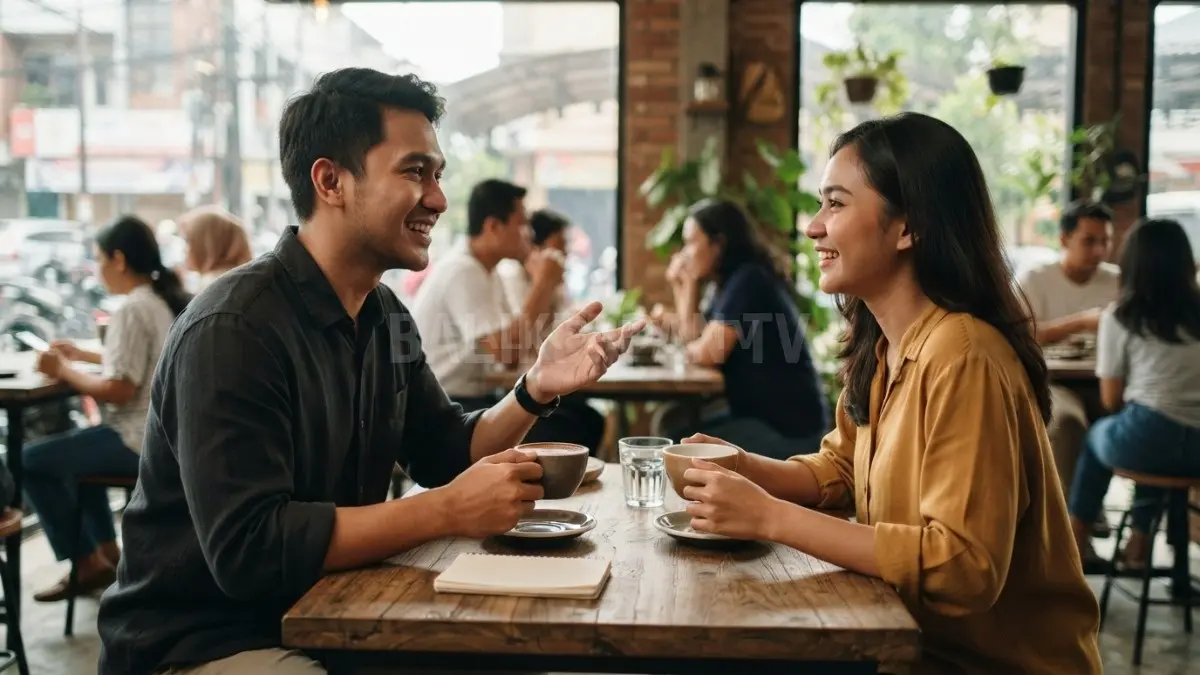 Percakapan sederhana dengan orang baru dapat menghadirkan perspektif berbeda dalam kehidupan sehari-hari. (BTV/Ai)