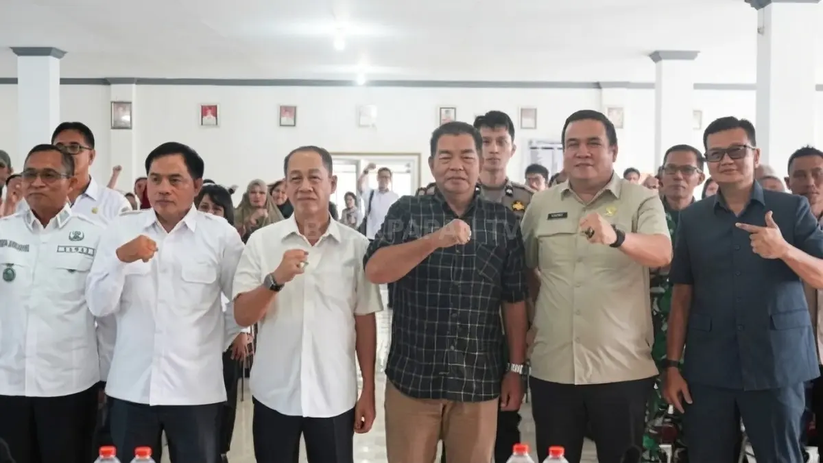 Pertemuan koordinasi lintas instansi membahas penataan ruang publik Kecamatan Melak dengan pendekatan humanis bagi masyarakat. (DOK. IST/KP)