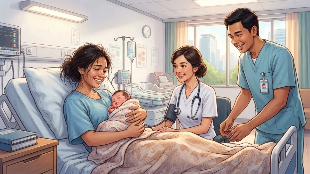 Workshop PONEK melatih praktik kegawatdaruratan maternal neonatal, memperkuat koordinasi rujukan demi keselamatan ibu bayi. (BTV/AI)