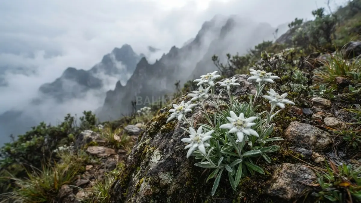 Di ketinggian sunyi, edelweiss tetap mekar tanpa pamrih.
Bukan soal siapa yang melihat, tapi tentang bagaimana ia bertahan di kerasnya alam ⛰️ (BTV/AI) 