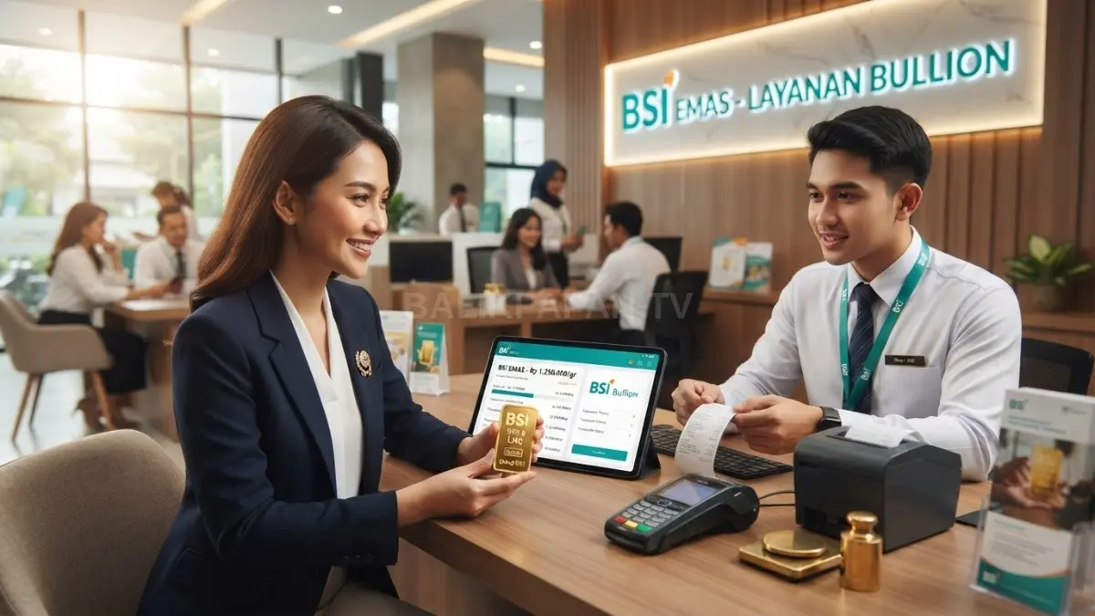 Minat investasi emas meningkat, layanan bullion BSI mencatat lonjakan nasabah dan transaksi sepanjang 2026. [BTV:AI]