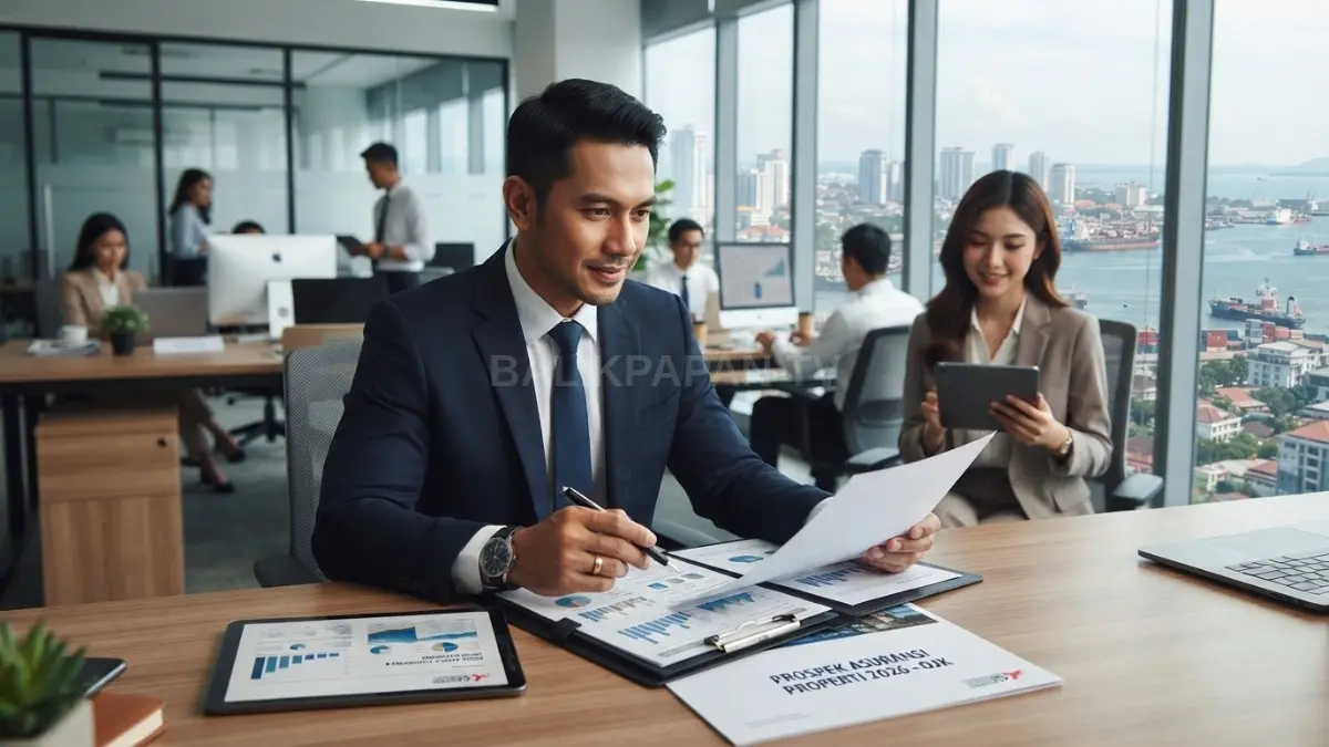 Ilustrasi pertumbuhan asuransi properti didorong meningkatnya kebutuhan perlindungan aset melalui manajemen risiko modern berkelanjutan nasional BTV:AI]
