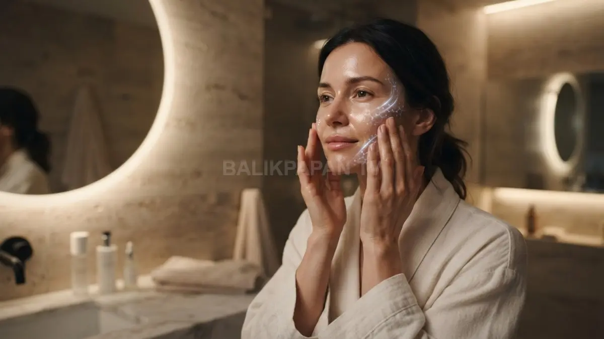 Penggunaan pelembap di malam hari membantu menjaga kelembapan serta memaksimalkan regenerasi skin barrier. (BTV/Ai)