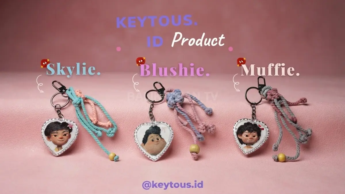 Keytous.id menghadirkan gantungan kunci handmade bernilai personal dari hobi menggambar yang berkembang menjadi usaha kreatif. (BTV/Ai)
