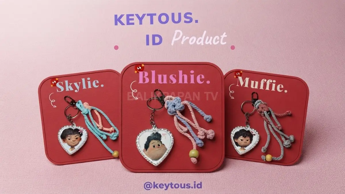 Keytous.id menghadirkan gantungan kunci handmade bernilai personal dari hobi menggambar yang berkembang menjadi usaha kreatif. (BTV/Ai)