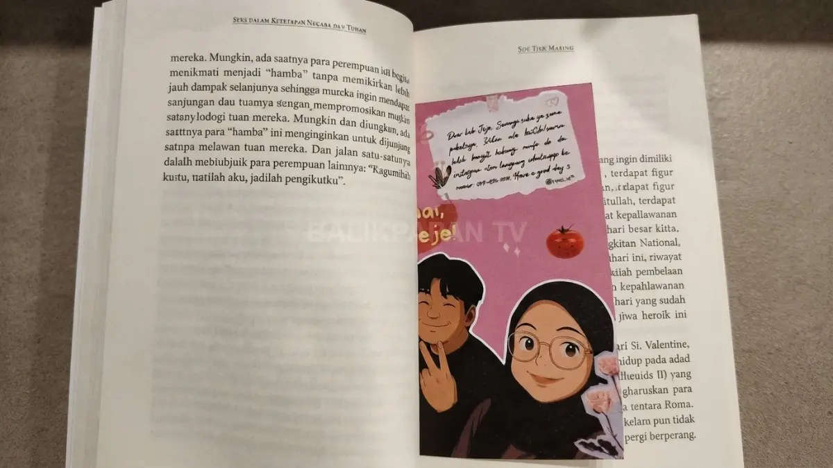 Setiap pembelian Keytous.id disertai bonus bookmark ilustrasi lucu sebagai sentuhan personal untuk pelanggan. (BTV/Ai)