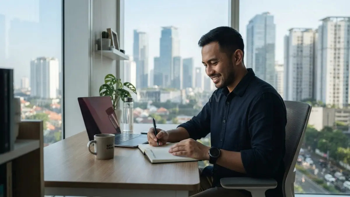 Bekerja dengan fokus, bermimpi tanpa batas. (BTV/AI)