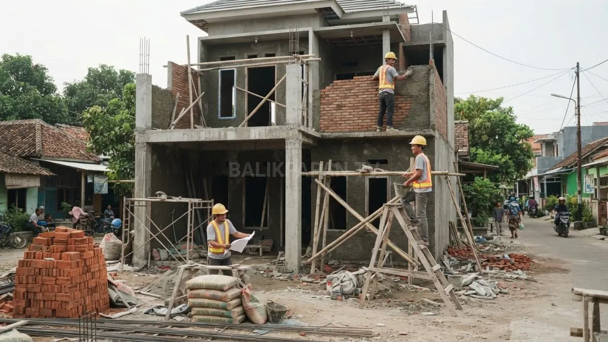 Estimasi biaya bangun rumah minimalis di Balikpapan tahun 2026 berkisar Rp4–7 juta per meter persegi, tergantung material, lokasi, dan tingkat finishing yang digunakan (BTV/AI) 