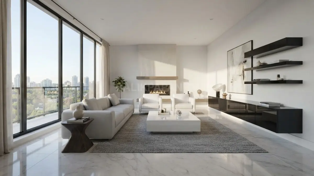 Furnitur berpermukaan glossy membantu memantulkan cahaya sehingga membuat suasana ruangan terasa lebih cerah. (BTV/Ai)