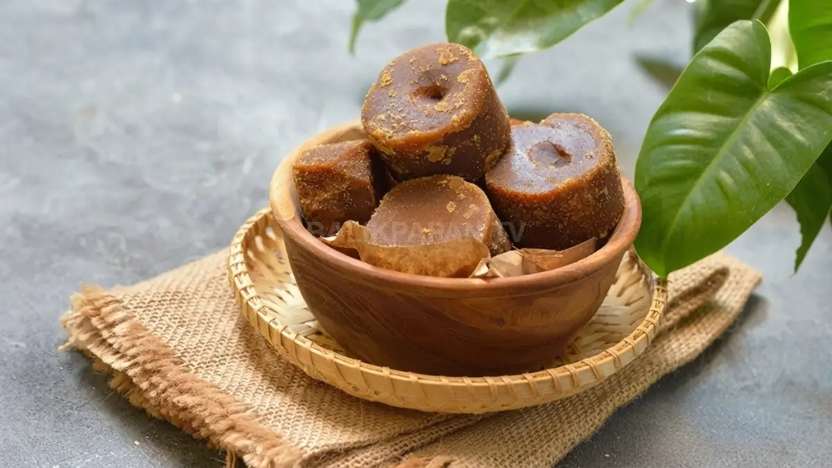 Gula Gait khas Sangkulirang dikemas sebagai oleh-oleh tradisional dengan cita rasa gula aren yang khas. (BTV/AI)