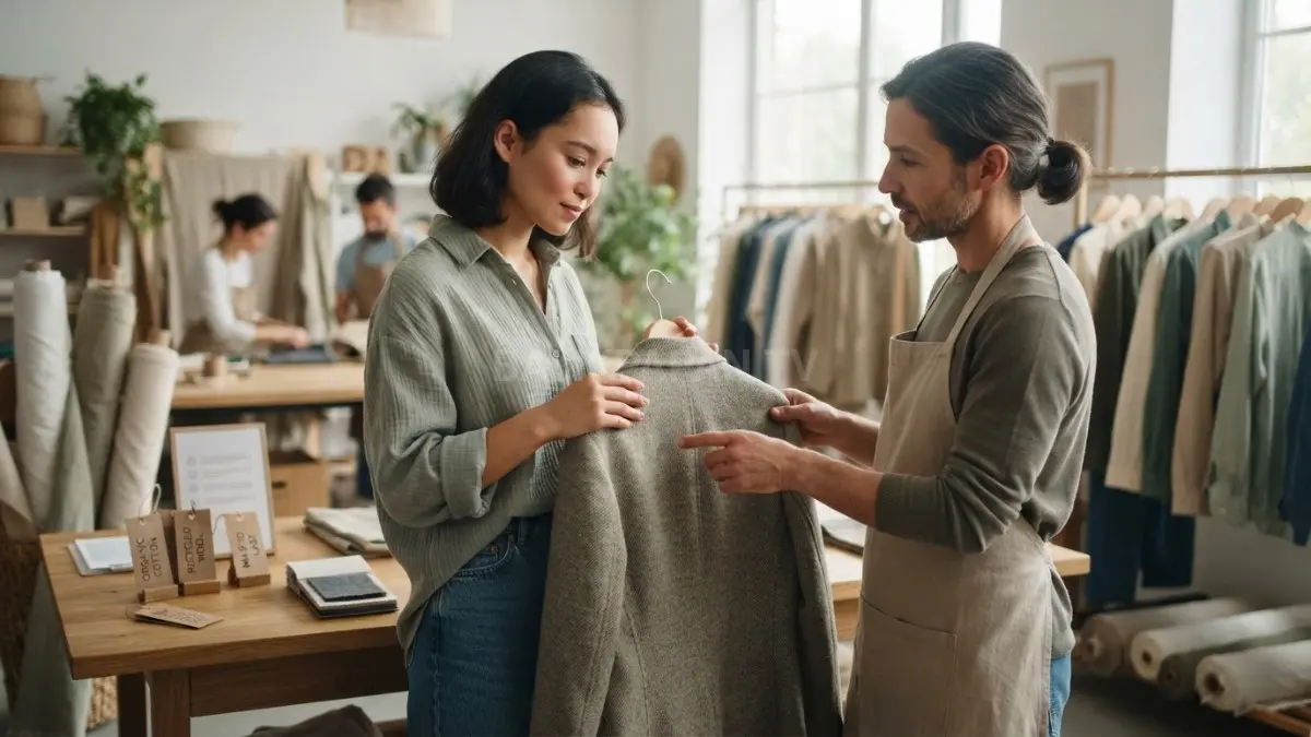 Outfit keren tapi tetap peduli bumi 
Pilih yang awet, bukan cuma buat sekali pakai (BTV/AI). 