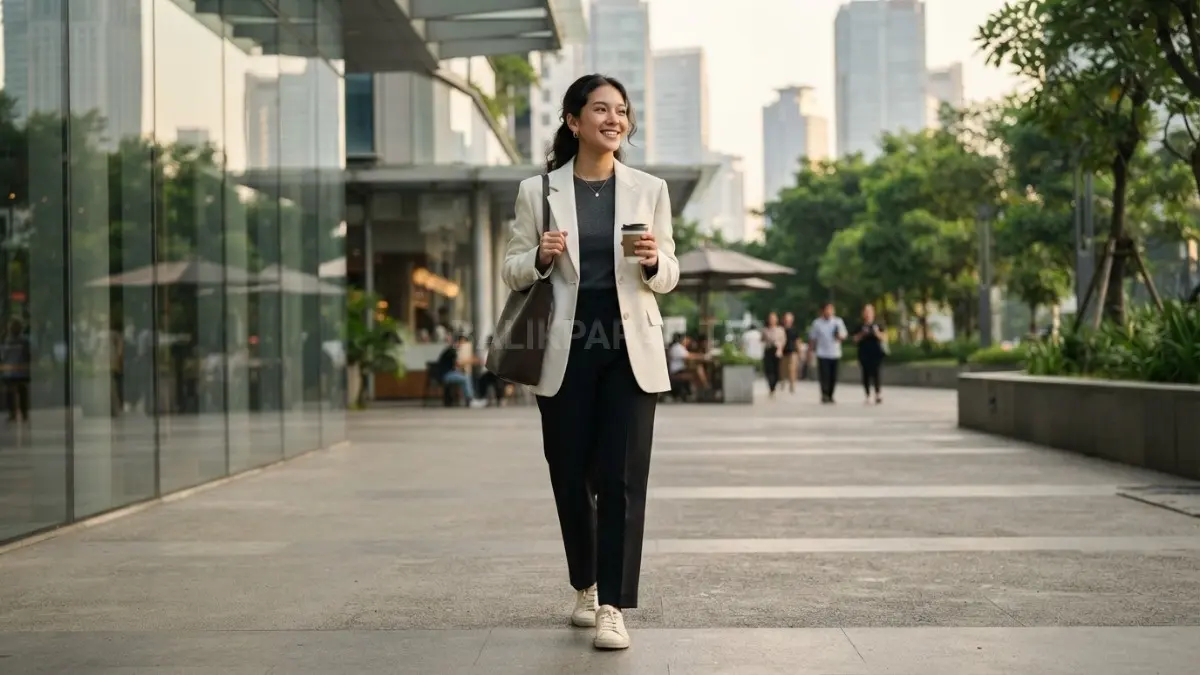Minimalis yang clean, modern yang effortless. Simpel tapi tetap kelihatan standout (BTV/AI). 