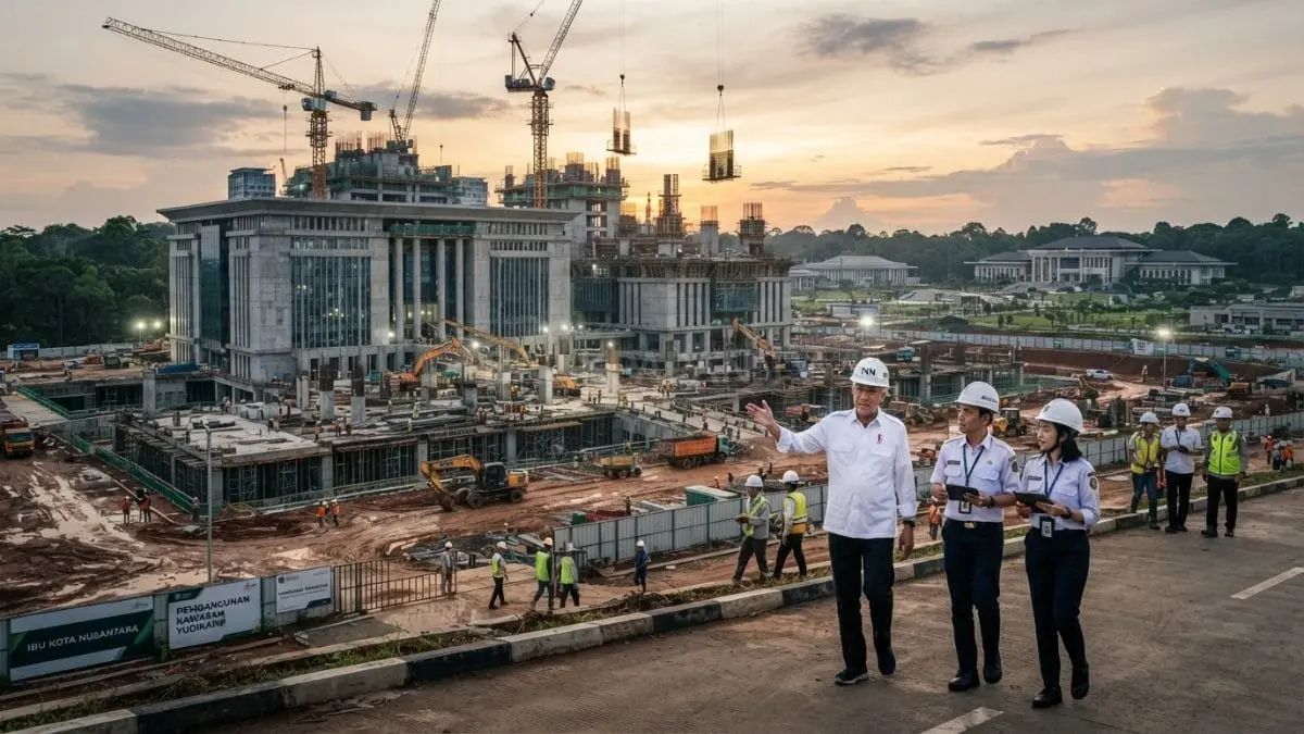 Pembangunan kawasan yudikatif IKN mencapai progres 12,41 persen menuju penyelesaian Desember 2027 sesuai rencana pemerintah [BTV:AI]