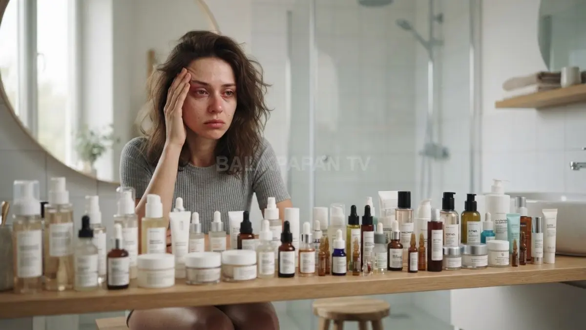 Penggunaan produk skincare berlebihan justru menyita energi mental dan belum tentu memberikan manfaat optimal. (BTV/Ai)