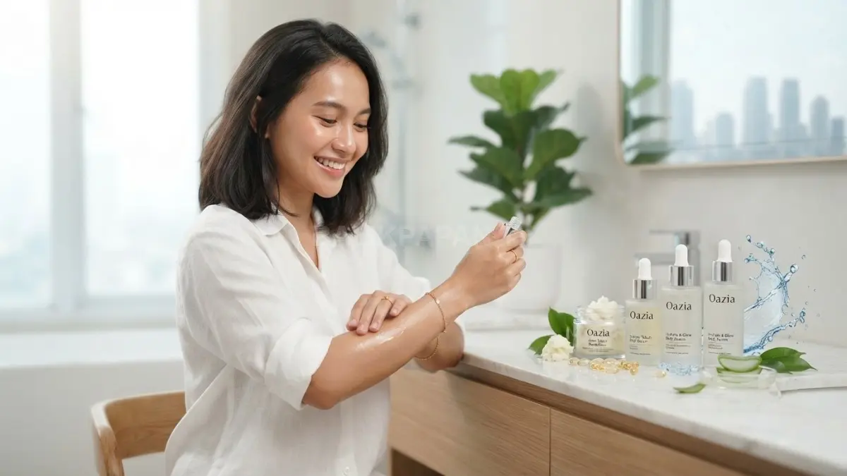 Pilihan body serum yang sesuai kebutuhan bahan aktif kulit memberikan kelembapan nyaman tanpa terasa lengket. (BTV/Ai)
