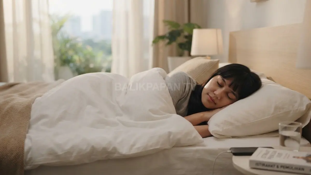 Tidur selama 7–9 jam setiap malam membantu pemulihan tubuh, meningkatkan konsentrasi, menjaga kekebalan tubuh BTV/AI.
