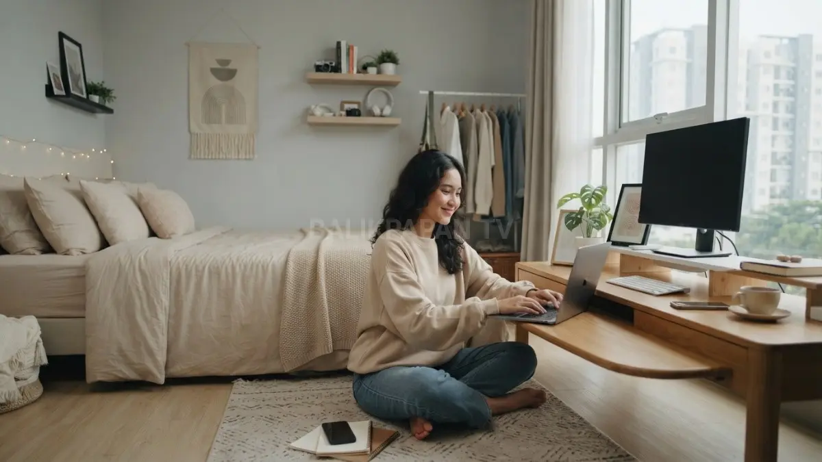 Ubah kamar jadi spot paling estetik dan cozy. Barang berkurang, tapi kenyamanan makin bertambah (BTV/AI). 