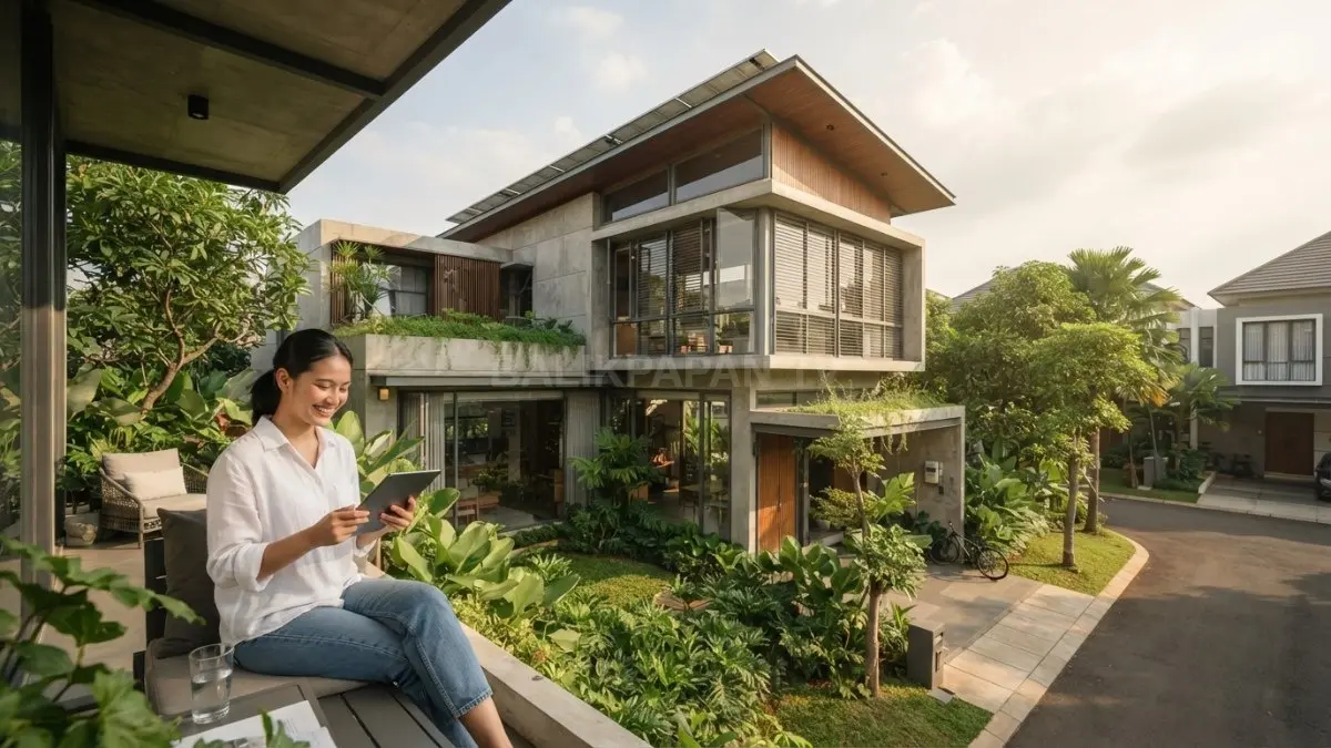Bentuk rumah memengaruhi konsumsi listrik melalui desain hemat energi, ventilasi alami, berkelanjutan, berorientasi iklim optimal (BTV/AI)