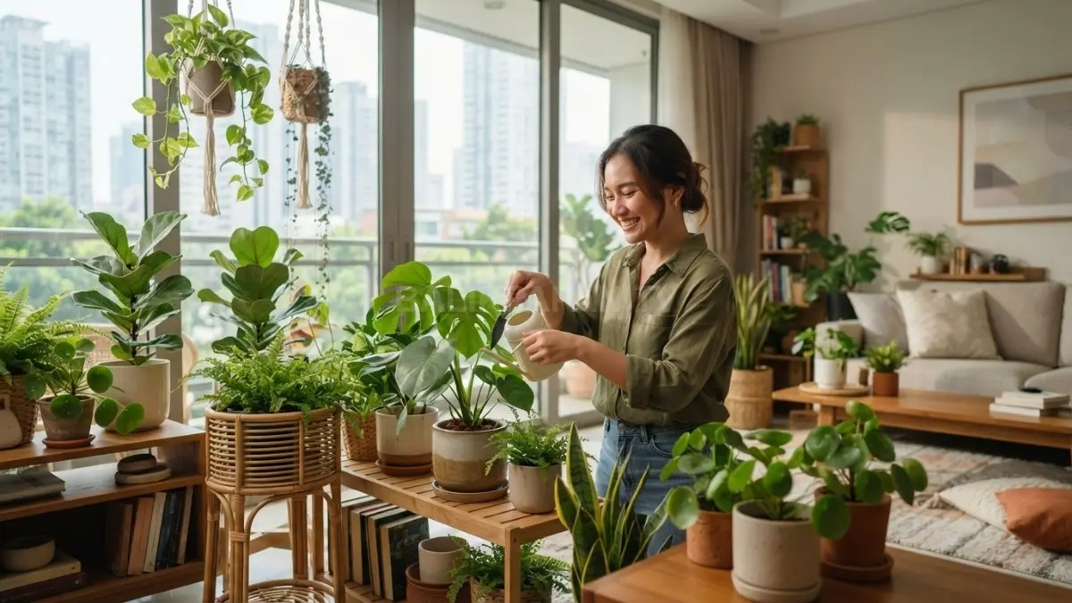 Furnitur multifungsi membantu memaksimalkan ruang di rumah minimalis. (BTV/AI)