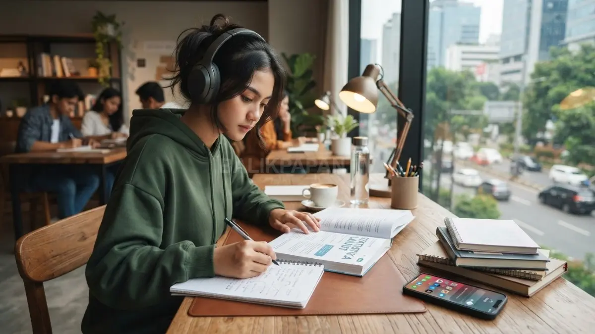 Kurangi Gangguan Saat Belajar:  Matikan notifikasi, jauhkan ponsel, ciptakan suasana tenang agar fokus meningkat dan materi lebih cepat dipahami (BTV/AI).
