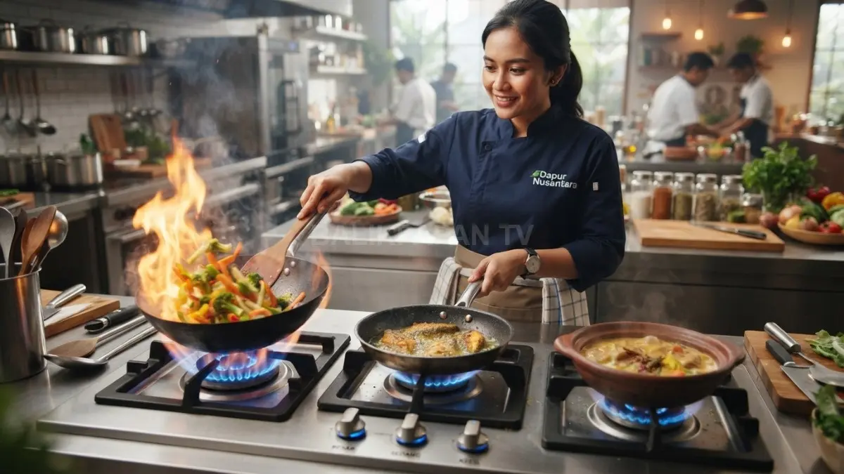 Memahami penggunaan api yang sesuai menjadi salah satu kunci keberhasilan dalam memasak. Selain menjaga tekstur dan rasa makanan, teknik ini juga membantu menghasilkan hidangan yang matang sempurna. (BTV/AI)