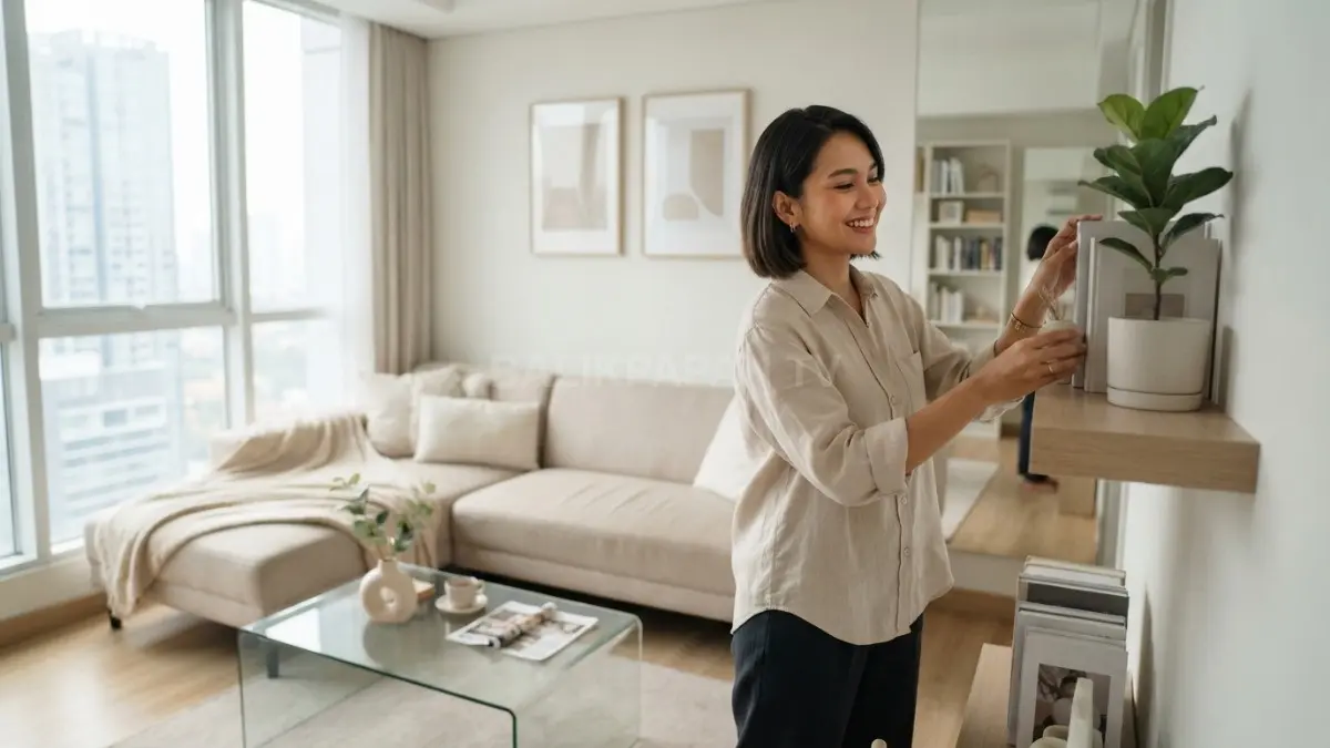 Menata dekorasi dengan tepat bisa membuat rumah terasa lebih luas dan nyaman. (BTV/AI)