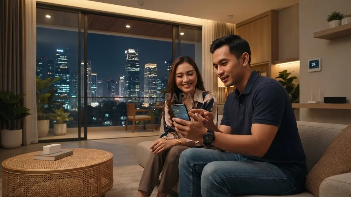 Penggunaan smart home membantu menghemat konsumsi energi di rumah. (BTV/AI)