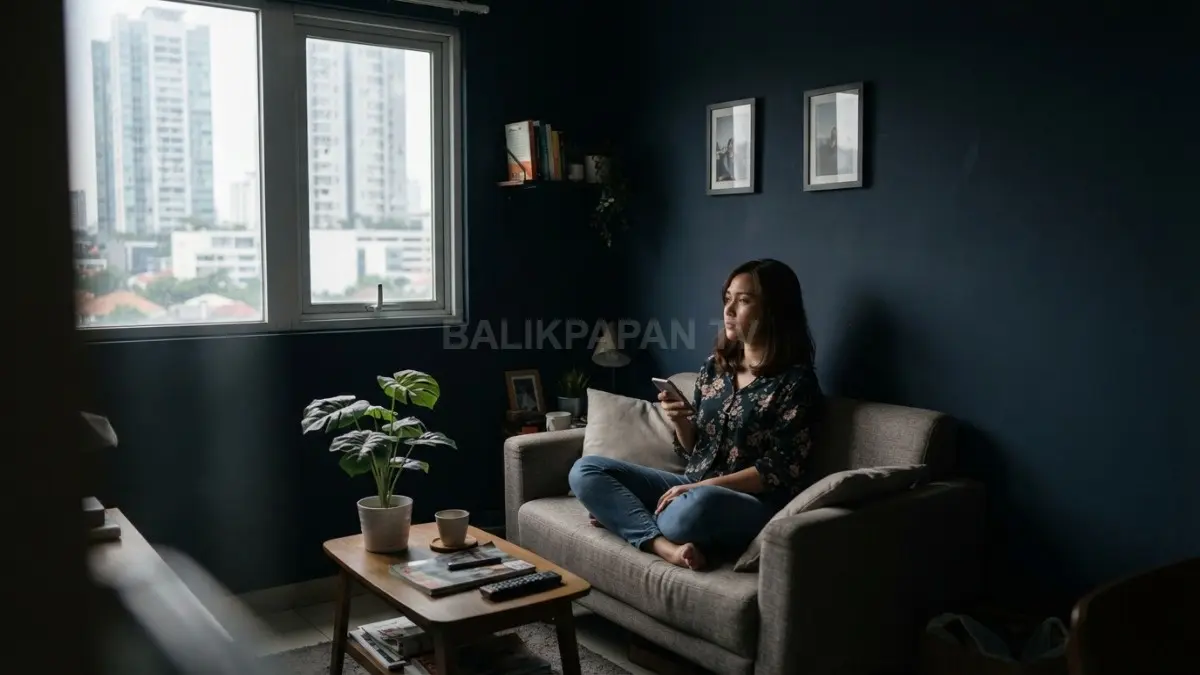 Penggunaan warna dinding gelap perlu diimbangi pencahayaan yang cukup agar ruangan tidak terasa sempit. (BTV/AI)