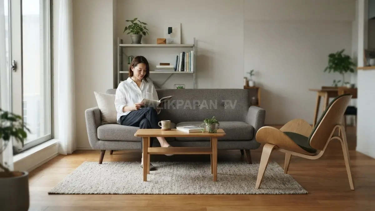 Pilih furnitur sesuai fungsi dan skala agar ruang tetap lapang, seimbang, serta nyaman digunakan sehari-hari. (BTV/AI)
