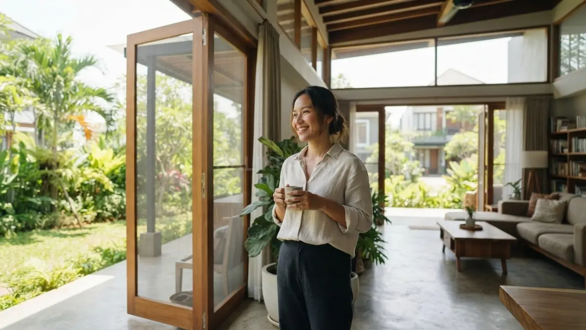 Rumah adem tanpa AC?  Rahasianya ada pada desain yang tepat. Yuk, simak 5 tips arsitek hemat energi! (BTV/AI).
