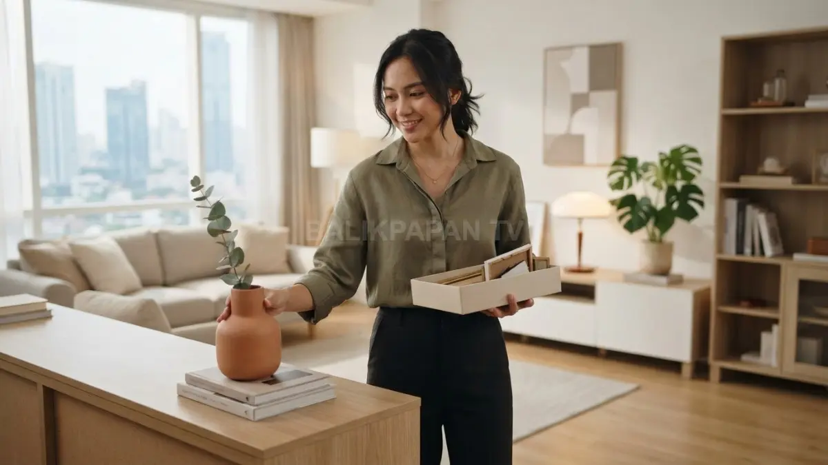 Sentuhan vas, tanaman hias, dan dekorasi minimalis membuat ruangan terasa lebih rapi, hangat, dan berkelas tanpa perlu renovasi. (BTV/AI)