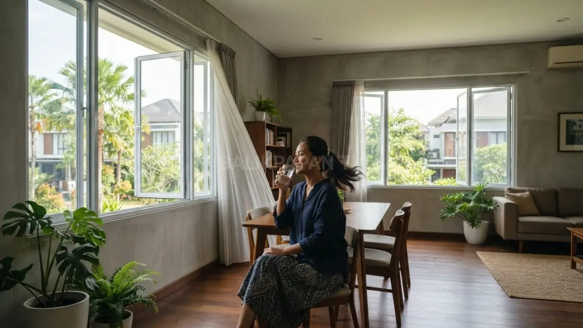 Ventilasi silang = udara masuk & keluar bebas 
Rumah jadi adem alami, no listrik berlebihan!
(BTV/AI). 