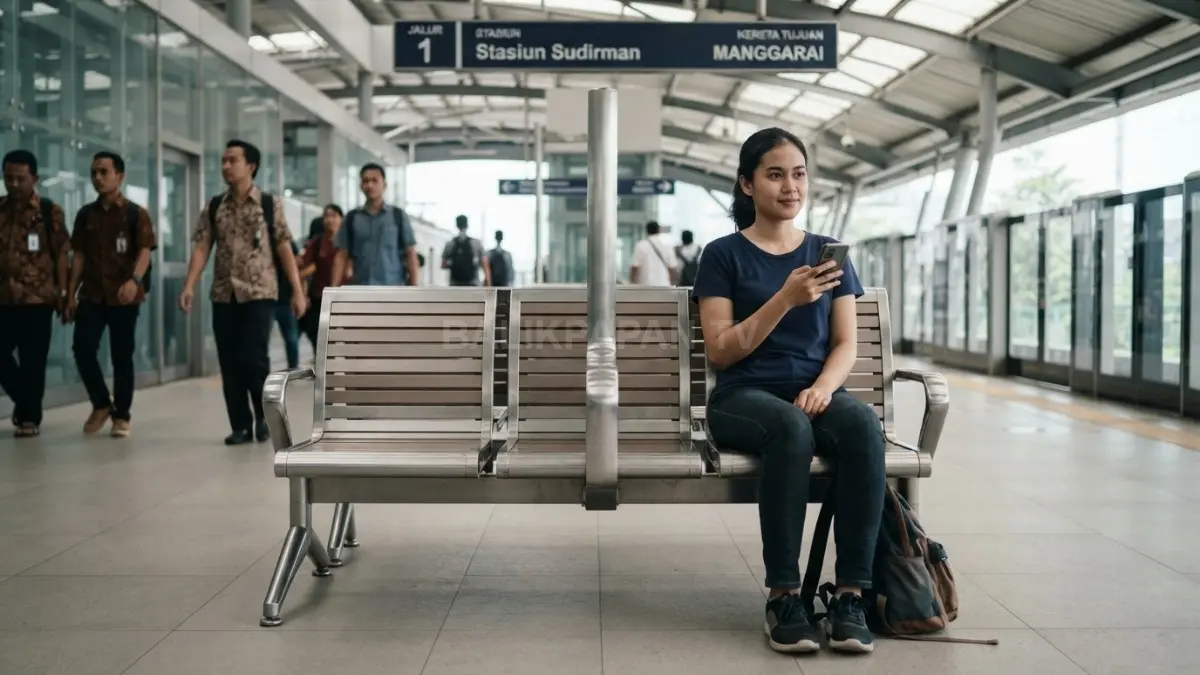 Bangku berpembatas tengah menjaga fungsi tempat duduk sambil membatasi penggunaan untuk berbaring dalam waktu lama (BTV/AI)
