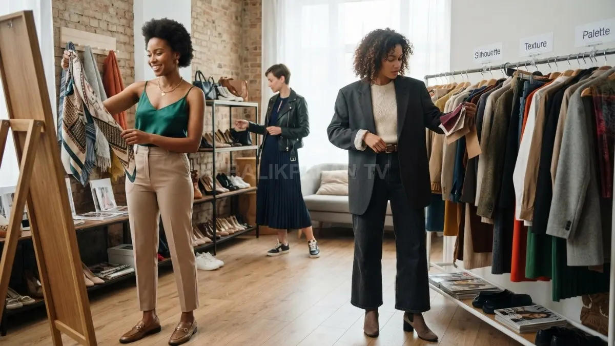 Beragam outfit memadukan warna, siluet, tekstur, dan aksesori untuk menemukan gaya personal yang nyaman. (BTV/AI)
