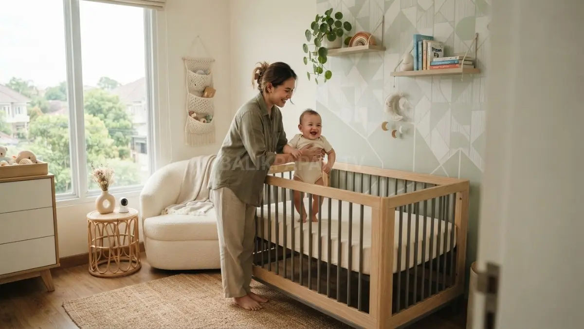 Desain kamar bayi Gen Z makin estetik dan nyaman (BTV/AI). 