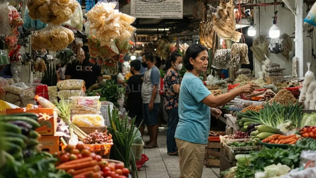 Harga cabai rawit, bawang merah, dan tomat yang menurun membantu meredam tekanan inflasi Kalimantan Timur sepanjang Juli 2026. (BTV/AI)