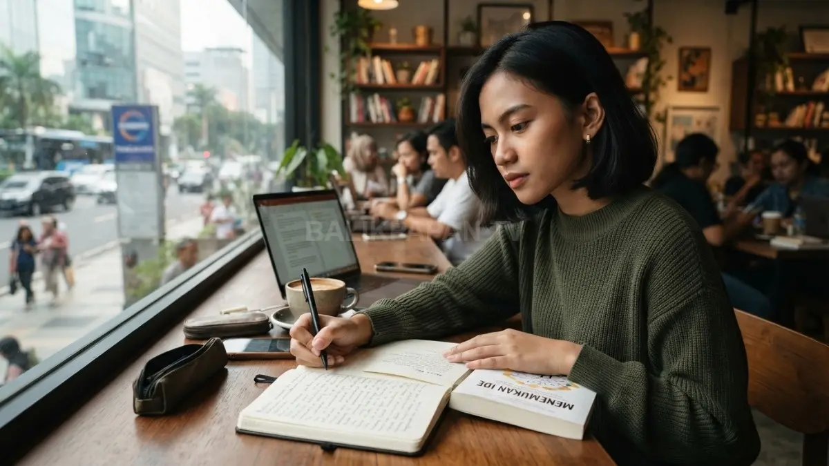 Membaca dan menulis menjadi hobi sederhana untuk menambah wawasan dan melatih kreativitas. (BTV/AI)