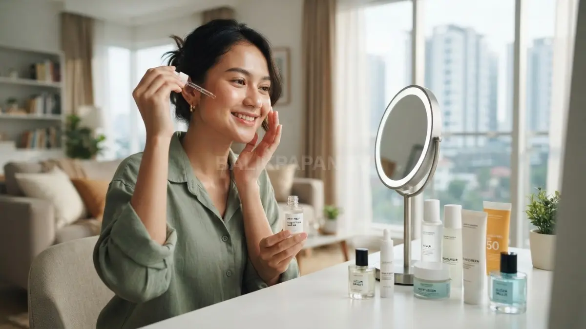 Memilih skincare dan wangian yang tepat membantu menjaga kesehatan kulit sekaligus meningkatkan rasa percaya diri (BTV/AI).