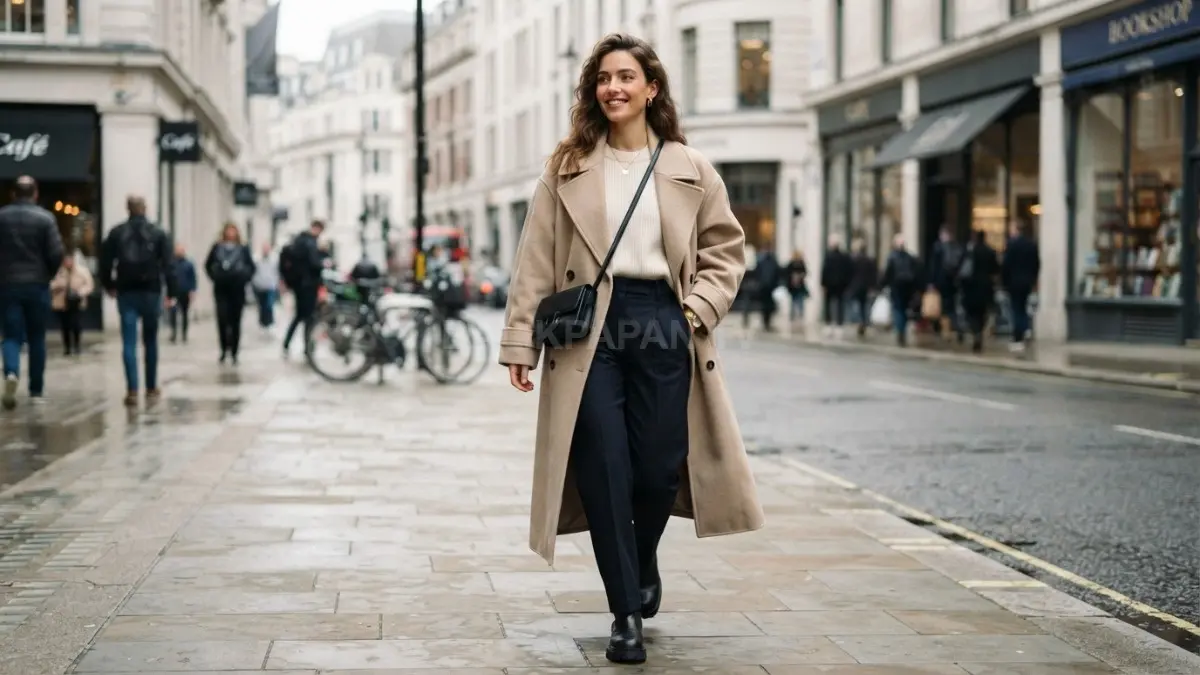 Pakaian oversized dipadukan bawahan terstruktur menciptakan keseimbangan volume dan tampilan stylish. (BTV/AI)