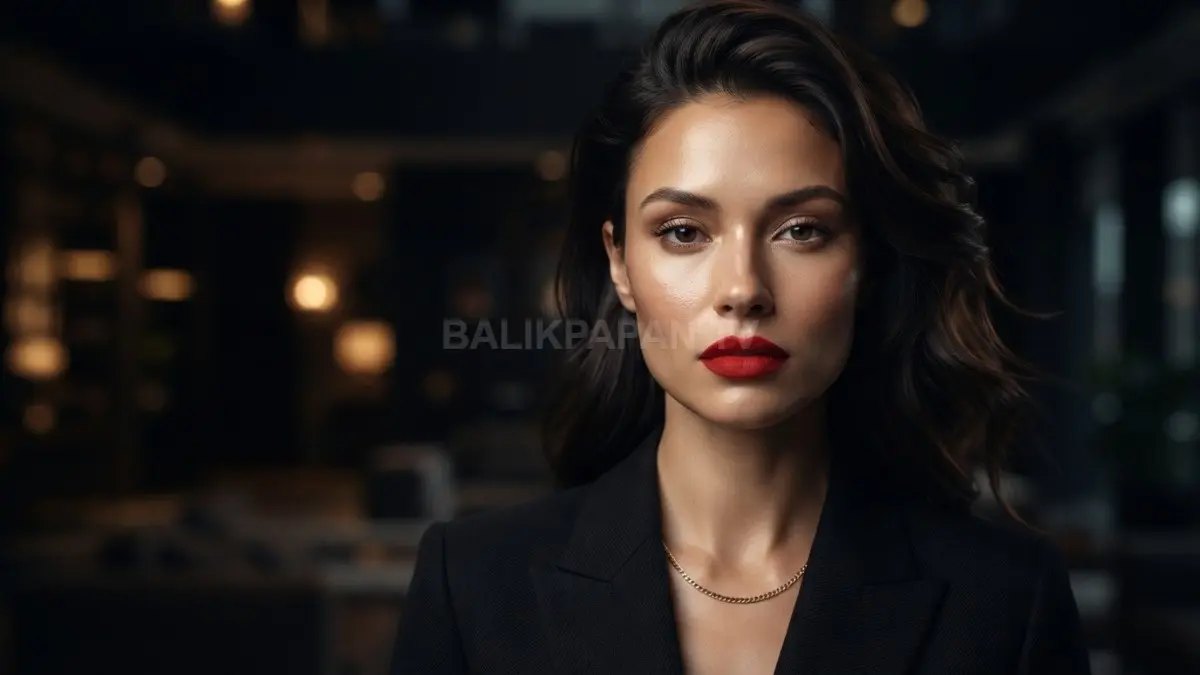 Polesan lipstik merah merona memancarkan kesan elegan, percaya diri, dan pesona kecantikan nan anggun. (BTV/Ai)