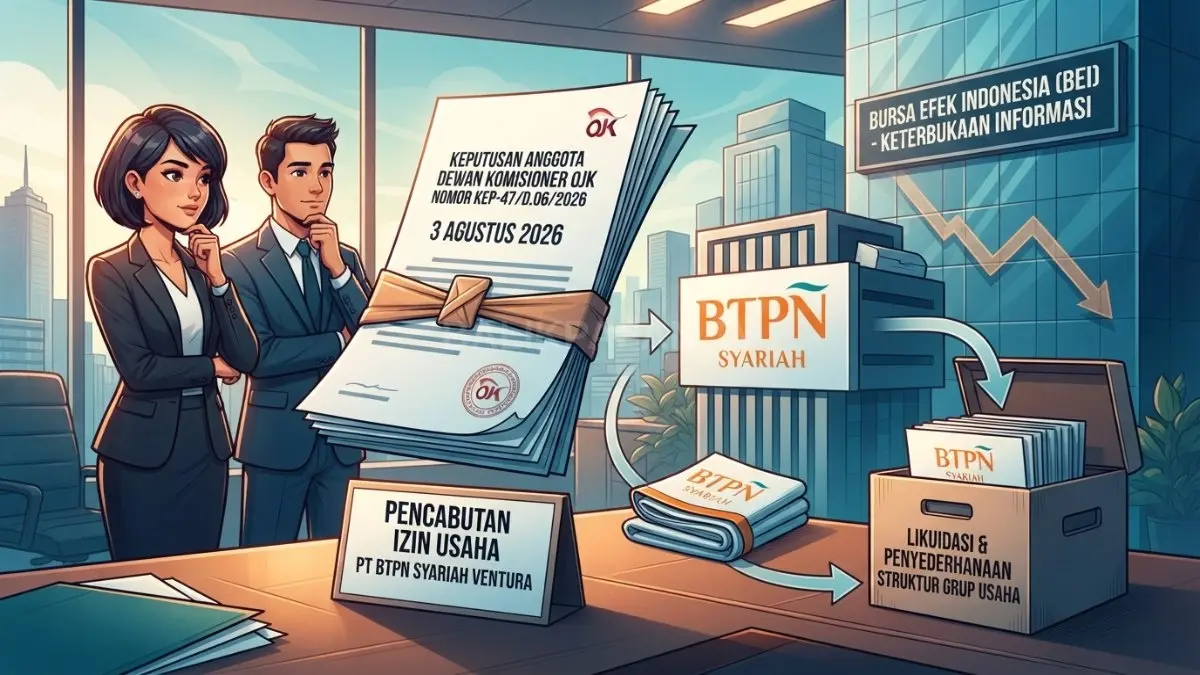 BTPN Syariah merampingkan struktur bisnis melalui likuidasi anak usaha demi efisiensi dan fokus perbankan syariah berkelanjutan. [BTV:AI]