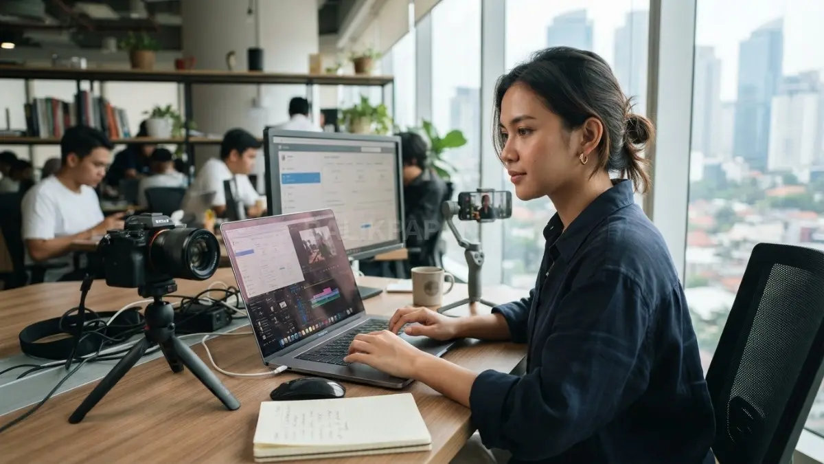 Konsistensi mengunggah konten membantu membangun audiens setia sekaligus meningkatkan jangkauan akun secara organik berkelanjutan efektif (BTV/AI)