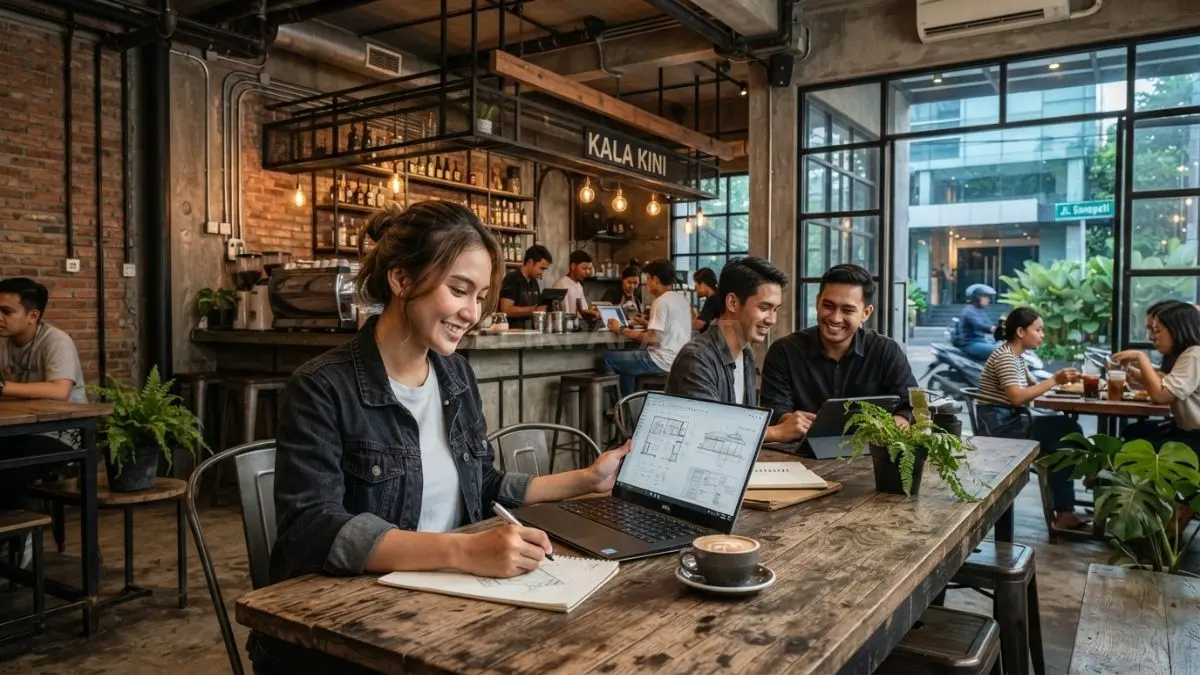 Mengapa desain industrial semakin digemari? Tampil sederhana, modern, tahan lama, sekaligus menghadirkan karakter ruangan kuat (BTV/AI)