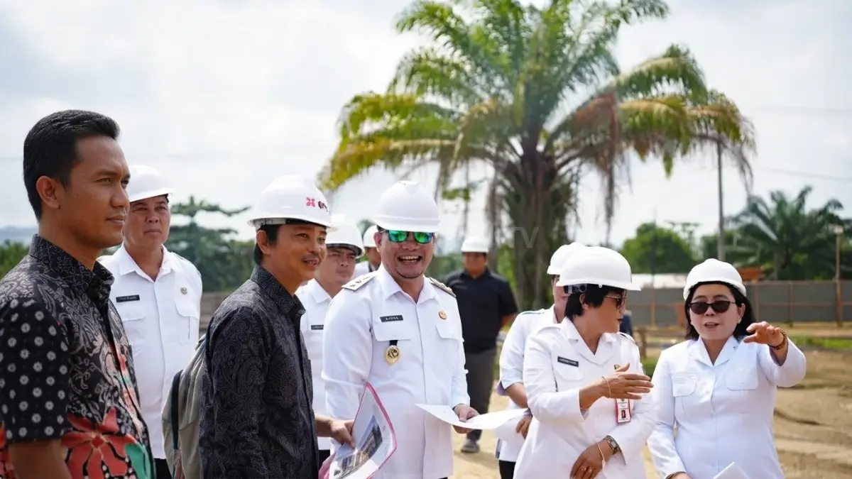 **Pembangunan RS PHTC Mahulu terus dikebut demi memperkuat layanan kesehatan rujukan bagi masyarakat perbatasan. (BTV/AI)**
