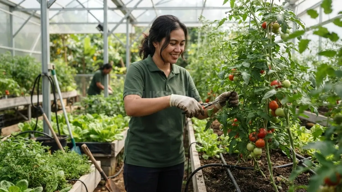 Perawatan rutin menjaga tanaman tetap sehat, subur, produktif, dan menghasilkan panen berkualitas sepanjang musim (BTV/AI)
