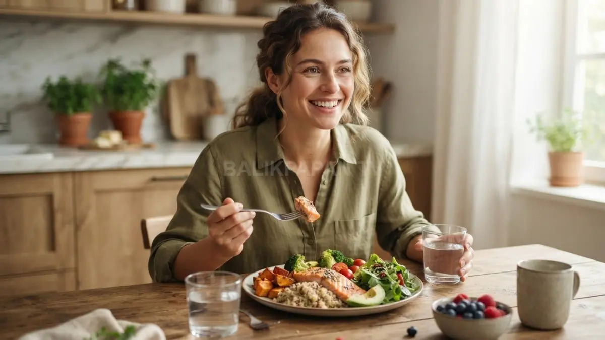 Pola makan seimbang dengan nutrisi cukup membantu tubuh tetap bertenaga dan mendukung kesehatan jangka panjang. (BTV/AI)