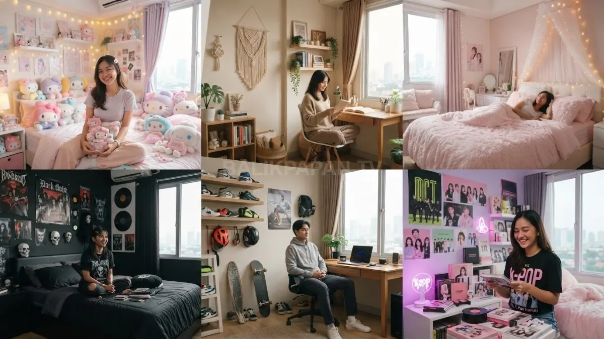 Setiap konsep dekorasi kamar memiliki karakter visual kuat dengan anggaran yang dapat disesuaikan kebutuhan penghuni. (BTV/AI)