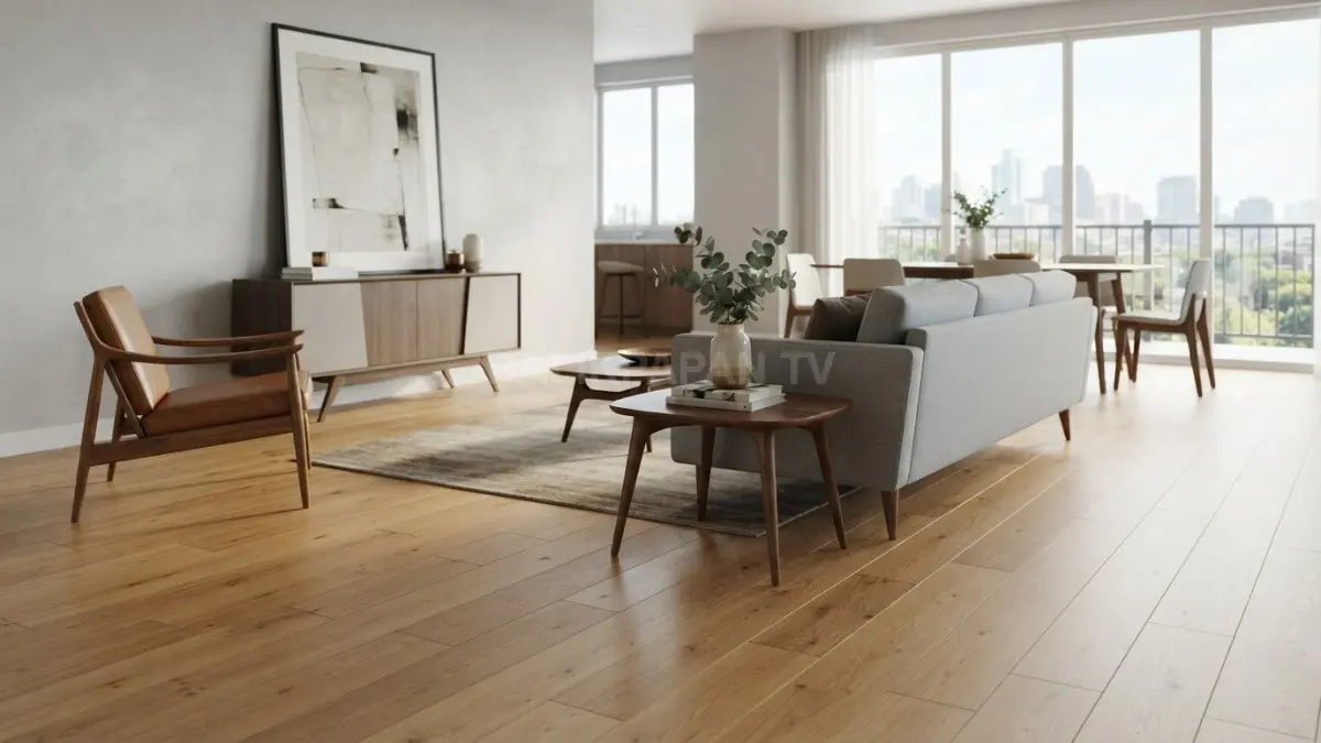 Sisakan sebagian area lantai dengan furnitur berkaki agar ruangan terasa lebih lapang, terang, dan nyaman. (BTV/AI)